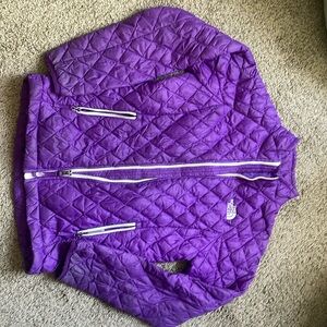 Purple north face jacket